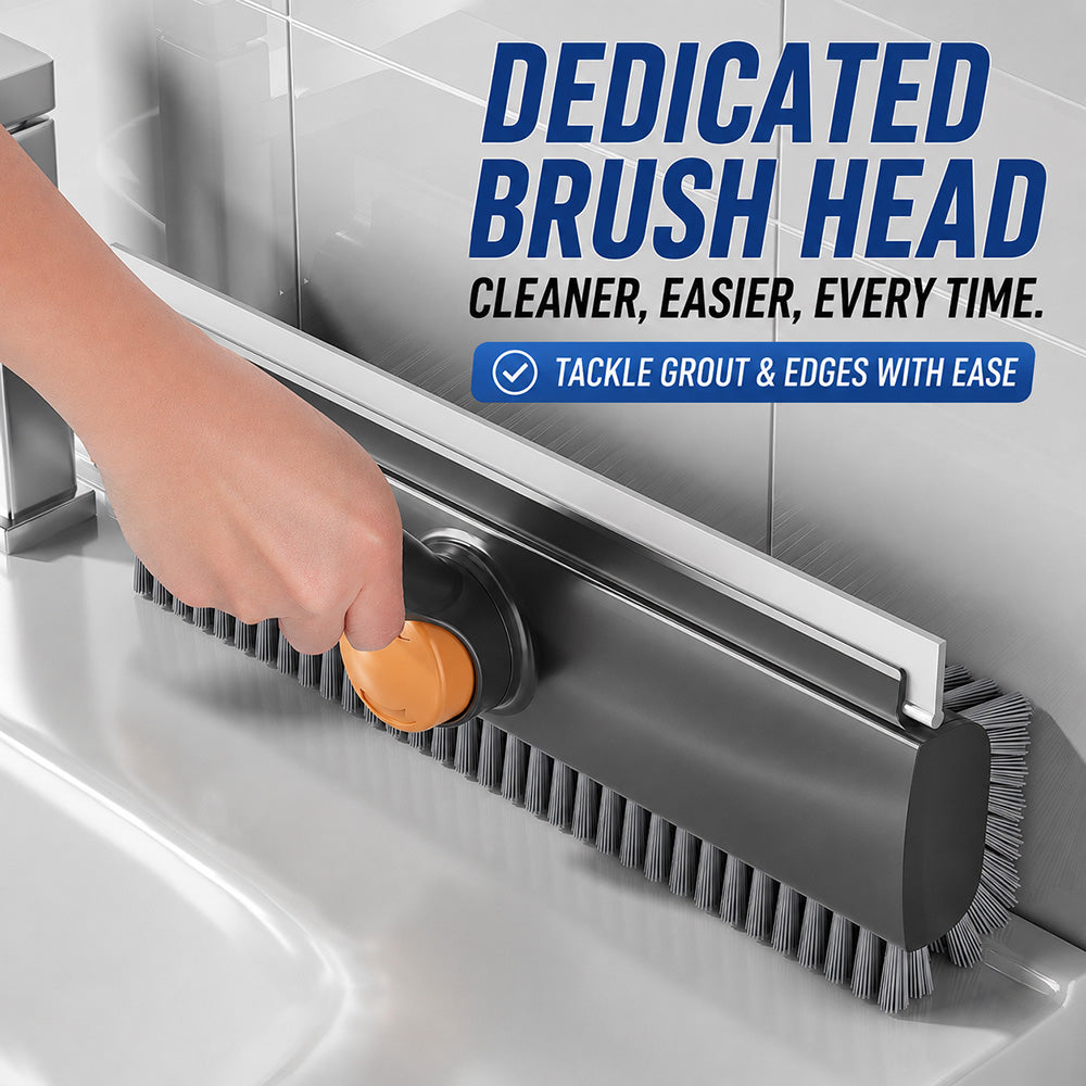 3-in-1 V-Groove Floor Scrub Brush