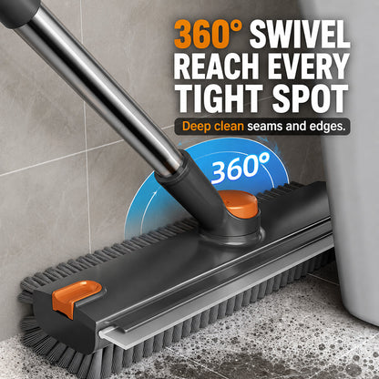 3-in-1 V-Groove Floor Scrub Brush