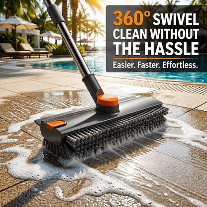 3-in-1 V-Groove Floor Scrub Brush