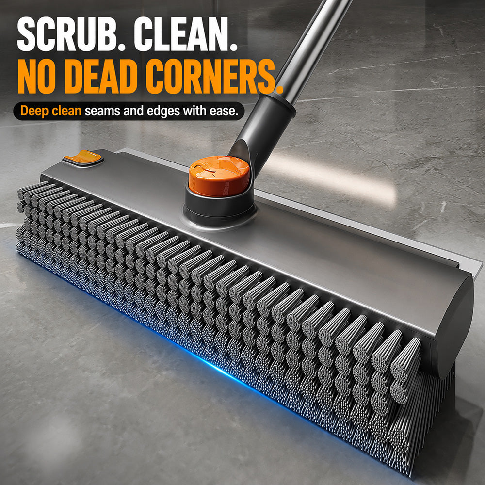 3-in-1 V-Groove Floor Scrub Brush